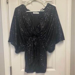Black Sequin Top